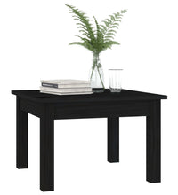 Couchtisch Schwarz 45x45x30 cm Massivholz Kiefer