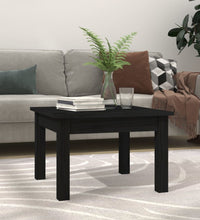 Couchtisch Schwarz 45x45x30 cm Massivholz Kiefer