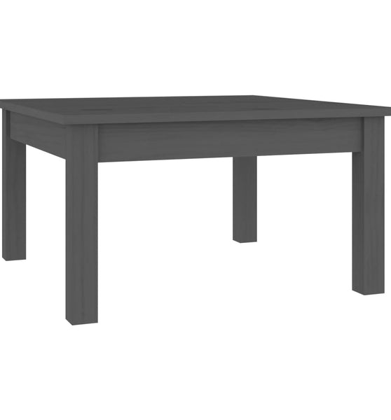 Couchtisch Grau 55x55x30 cm Massivholz Kiefer