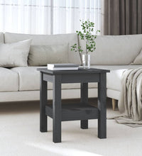 Couchtisch Grau 35x35x40 cm Massivholz Kiefer