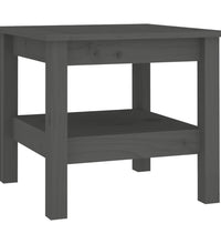 Couchtisch Grau 45x45x40 cm Massivholz Kiefer