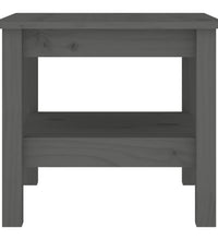Couchtisch Grau 45x45x40 cm Massivholz Kiefer