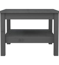 Couchtisch Grau 55x55x40 cm Massivholz Kiefer