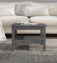 Couchtisch Grau 55x55x40 cm Massivholz Kiefer