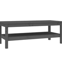 Couchtisch Grau 110x50x40 cm Massivholz Kiefer
