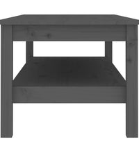Couchtisch Grau 110x50x40 cm Massivholz Kiefer