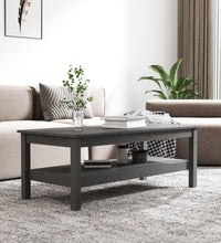 Couchtisch Grau 110x50x40 cm Massivholz Kiefer