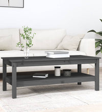 Couchtisch Grau 110x50x40 cm Massivholz Kiefer