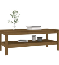 Couchtisch Honigbraun 110x50x40 cm Massivholz Kiefer