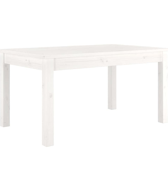 Couchtisch Weiß 80x50x40 cm Massivholz Kiefer