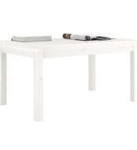 Couchtisch Weiß 80x50x40 cm Massivholz Kiefer