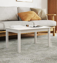 Couchtisch Weiß 80x50x40 cm Massivholz Kiefer