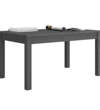 Couchtisch Grau 80x50x40 cm Massivholz Kiefer