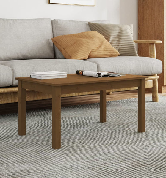Couchtisch Honigbraun 80x50x40 cm Massivholz Kiefer