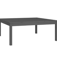 Couchtisch Grau 100x100x40 cm Massivholz Kiefer