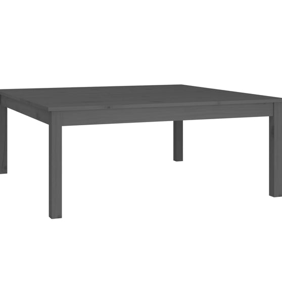 Couchtisch Grau 100x100x40 cm Massivholz Kiefer