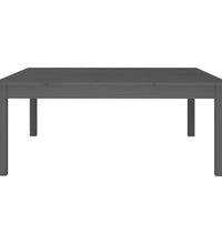 Couchtisch Grau 100x100x40 cm Massivholz Kiefer