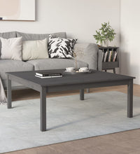 Couchtisch Grau 100x100x40 cm Massivholz Kiefer