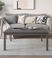 Couchtisch Grau 100x100x40 cm Massivholz Kiefer