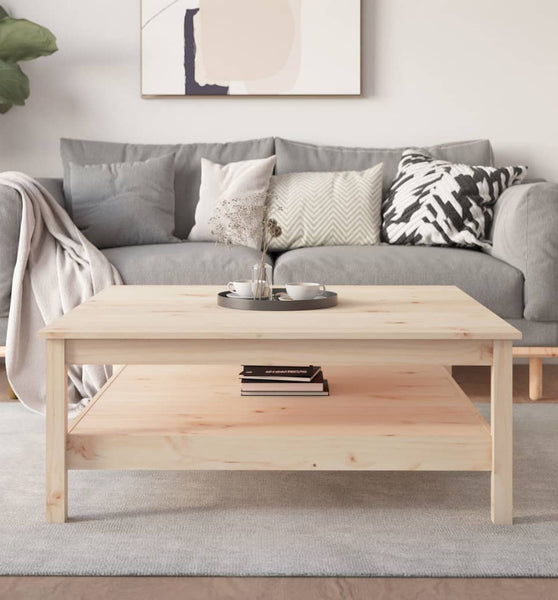 Couchtisch 100x100x40 cm Massivholz Kiefer