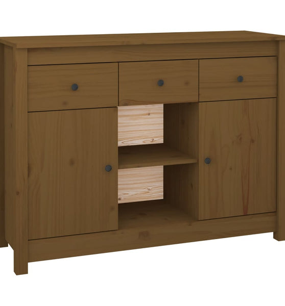 Sideboard Honigbraun 100x35x74,5 cm Massivholz Kiefer