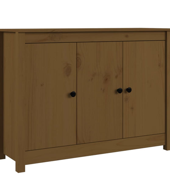 Sideboard Honigbraun 100x35x74 cm Massivholz Kiefer