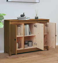 Sideboard Honigbraun 100x35x74 cm Massivholz Kiefer