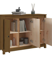 Sideboard Honigbraun 100x35x74 cm Massivholz Kiefer