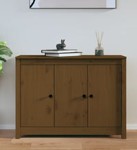 Sideboard Honigbraun 100x35x74 cm Massivholz Kiefer
