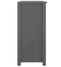 Sideboard Grau 100x35x74 cm Massivholz Kiefer