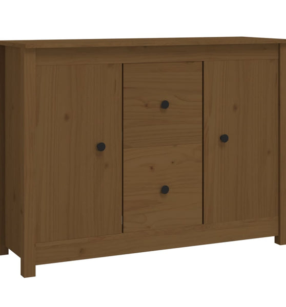 Sideboard Honigbraun 100x35x74 cm Massivholz Kiefer