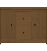 Sideboard Honigbraun 100x35x74 cm Massivholz Kiefer