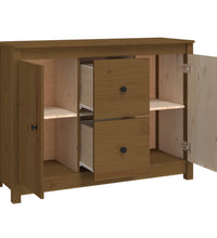 Sideboard Honigbraun 100x35x74 cm Massivholz Kiefer