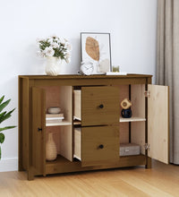 Sideboard Honigbraun 100x35x74 cm Massivholz Kiefer