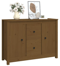 Sideboard Honigbraun 100x35x74 cm Massivholz Kiefer