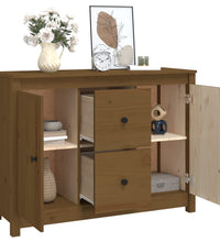 Sideboard Honigbraun 100x35x74 cm Massivholz Kiefer