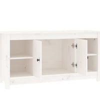 TV-Schrank Weiß 103x36,5x52 cm Massivholz Kiefer