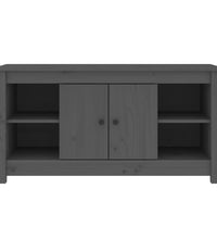 TV-Schrank Grau 103x36,5x52 cm Massivholz Kiefer