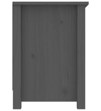 TV-Schrank Grau 103x36,5x52 cm Massivholz Kiefer