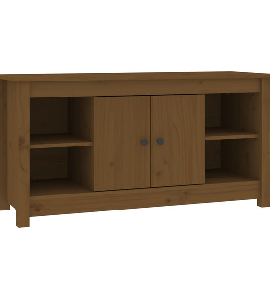 TV-Schrank Honigbraun 103x36,5x52 cm Massivholz Kiefer