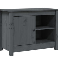 TV-Schrank Grau 70x36,5x52 cm Massivholz Kiefer