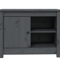 TV-Schrank Grau 70x36,5x52 cm Massivholz Kiefer