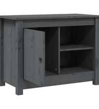 TV-Schrank Grau 70x36,5x52 cm Massivholz Kiefer