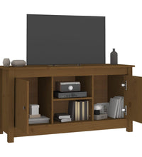 TV-Schrank Honigbraun 103x36,5x52 cm Massivholz Kiefer