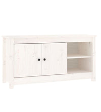 TV-Schrank Weiß 103x36,5x52 cm Massivholz Kiefer