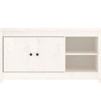 TV-Schrank Weiß 103x36,5x52 cm Massivholz Kiefer