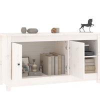 TV-Schrank Weiß 103x36,5x52 cm Massivholz Kiefer