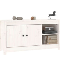 TV-Schrank Weiß 103x36,5x52 cm Massivholz Kiefer