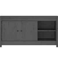 TV-Schrank Grau 103x36,5x52 cm Massivholz Kiefer