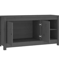 TV-Schrank Grau 103x36,5x52 cm Massivholz Kiefer